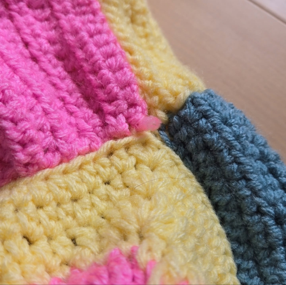 Crocheted Patchwork Cardigan - Picture 7 of 10